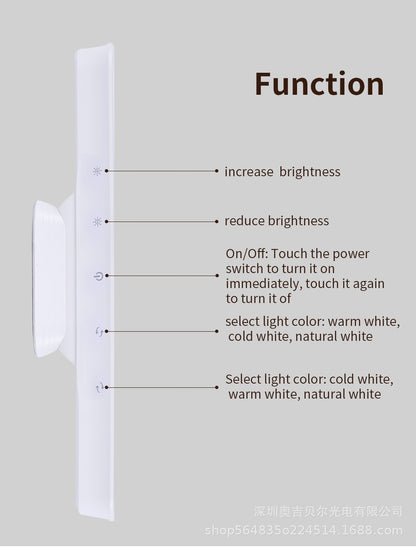 Magnetische LED-Leselampe mit Dimmfunktion